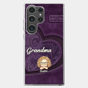 Your Unconditional Love Envelops Us - Family Personalized Custom Clear Phone Case - Gift For Mom, Grandma