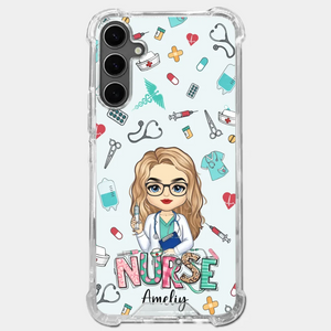 From Caring Comes Courage - Nurse Personalized Custom Clear Phone Case - Appreciation, Thank You Gift, Nurse Life, Doctor Life