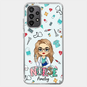 From Caring Comes Courage - Nurse Personalized Custom Clear Phone Case - Appreciation, Thank You Gift, Nurse Life, Doctor Life