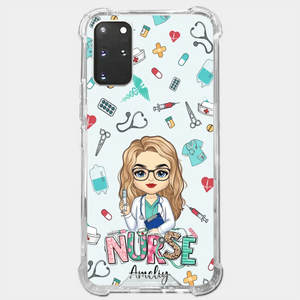 From Caring Comes Courage - Nurse Personalized Custom Clear Phone Case - Appreciation, Thank You Gift, Nurse Life, Doctor Life