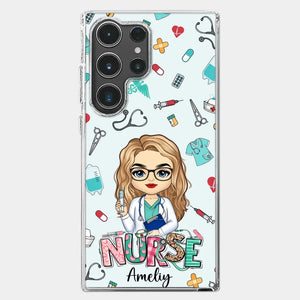 From Caring Comes Courage - Nurse Personalized Custom Clear Phone Case - Appreciation, Thank You Gift, Nurse Life, Doctor Life