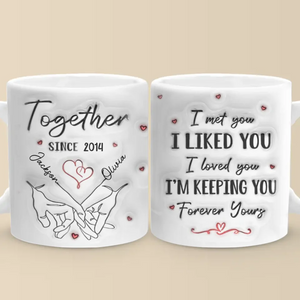 You're My Queen - Couple Personalized Custom 3D Inflated Effect Printed Mug - Gift For Husband Wife, Anniversary