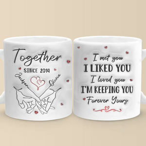 You're My Queen - Couple Personalized Custom 3D Inflated Effect Printed Mug - Gift For Husband Wife, Anniversary