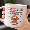 I'll Be Watching You - Dog Personalized Custom Marble Mug - Christmas Gift For Pet Owners, Pet Lovers