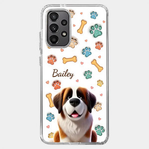 Furry Friends, Forever Loved - Dog Personalized Custom 3D Inflated Effect Printed Clear Phone Case - Gift For Pet Owners, Pet Lovers