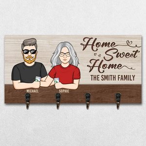 Love Grows Best In Homes Filled With Family - Family Personalized Custom Home Decor Key Hanger, Key Holder - House Warming Gift For Family Members