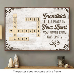 Keep The Memories Alive With A Special Touch - Family Personalized Custom Horizontal Poster - Gift For Grandma, Grandpa, Grandkid