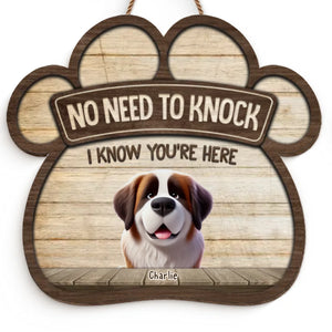 Welcome To Our Home - Dog Personalized Custom Home Decor Wood Sign - House Warming Gift For Pet Owners, Pet Lovers