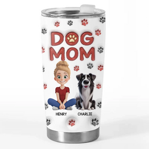 My Dog Is My Heart With Fur - Dog Personalized Custom 3D Inflated Effect Printed Tumbler - Gift For Pet Owners, Pet Lovers