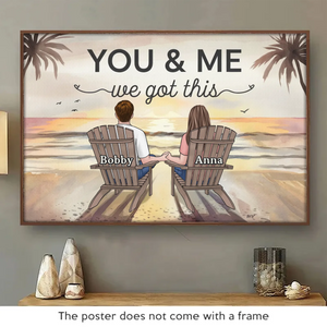 We Are A Team - Couple Personalized Custom Horizontal Poster - Gift For Husband Wife, Anniversary