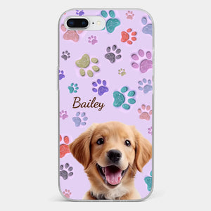 Custom Photo Pawsitively In Love - Dog & Cat Personalized Custom 3D Inflated Effect Printed Clear Phone Case - Gift For Pet Owners, Pet Lovers