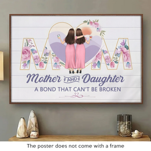 No One Gets Me Like My Mom - Family Personalized Custom Horizontal Poster - Gift For Mom, Daughter