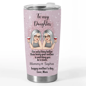 Every Moment Of You As A Mom Is A Gift To Witness - Family Personalized Custom Tumbler - Gift For Mom, Daughter