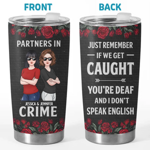 No Friendship Is An Accident - Bestie Personalized Custom Tumbler -  Gift For Best Friends, BFF, Sisters