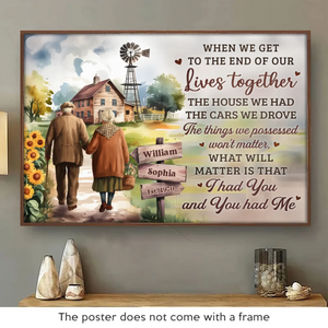 Together, We Age Like Fine Wine - Couple Personalized Custom Horizontal Poster - Gift For Husband Wife, Anniversary