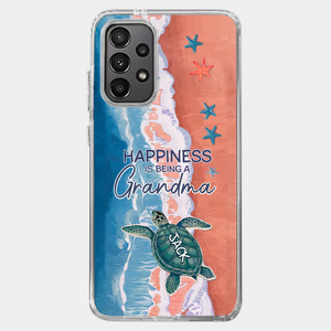 Happiness Is Being A Grandma - Family Personalized Custom 3D Inflated Effect Printed Clear Phone Case - Gift For Mom, Grandma