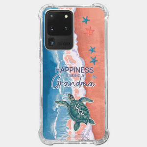 Happiness Is Being A Grandma - Family Personalized Custom 3D Inflated Effect Printed Clear Phone Case - Gift For Mom, Grandma