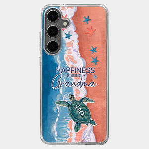 Happiness Is Being A Grandma - Family Personalized Custom 3D Inflated Effect Printed Clear Phone Case - Gift For Mom, Grandma