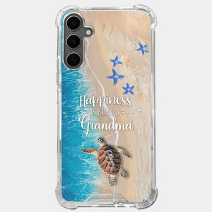 This Love Is As Vast And Deep As The Ocean - Family Personalized Custom 3D Inflated Effect Clear Phone Case - Gift For Mom, Grandma