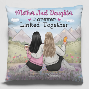 A Relationship Built To Last Forever - Family Personalized Custom Pillow - Gift For Mom, Daughter