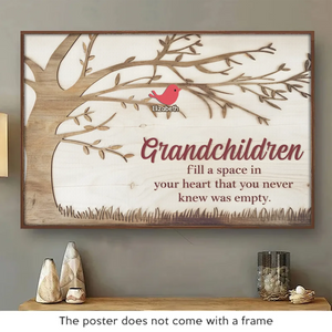 They Bring Love Where There Was None - Family Personalized Custom Horizontal Poster - Gift For Grandma, Grandpa, Grandkid