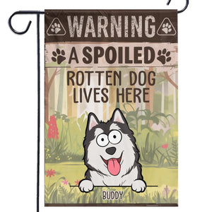 Rotten Dogs, Worse Bites - Dog Personalized Custom Flag - Gift For Pet Owners, Pet Lovers