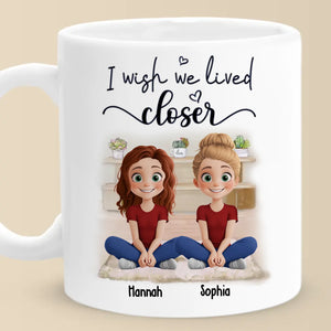 You’re Always With Me In Spirit - Bestie Personalized Custom Mug - Gift For Best Friends, BFF, Sister