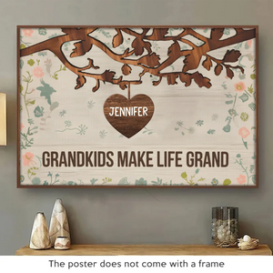 The Essence Of Family Is Love - Family Personalized Custom Horizontal Poster - Gift For Mom, Grandma