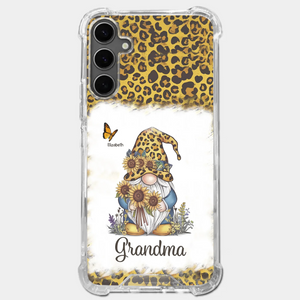 A Gnome’s Wisdom, A Grandma’s Heart - Family Personalized Custom Clear Phone Case - Gift For Mom, Grandma