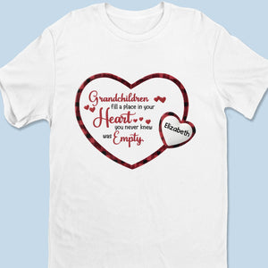 Grandkids Light Up Our Lives - Family Personalized Custom Unisex T-shirt, Premium T-shirt, Hoodie - Gift For Grandma, Grandpa, Grandkid