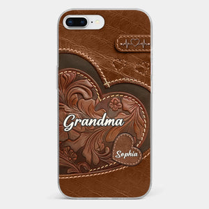 A Sweet Gift That Says You Care - Family Personalized Custom Clear Phone Case - Gift For Mom, Grandma