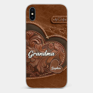 A Sweet Gift That Says You Care - Family Personalized Custom Clear Phone Case - Gift For Mom, Grandma