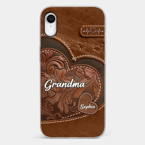 A Sweet Gift That Says You Care - Family Personalized Custom Clear Phone Case - Gift For Mom, Grandma