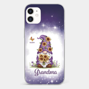 Love Grows Best In Grandma’s Arms - Family Personalized Custom Clear Phone Case - Gift For Mom, Grandma