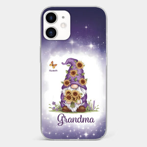 Love Grows Best In Grandma’s Arms - Family Personalized Custom Clear Phone Case - Gift For Mom, Grandma