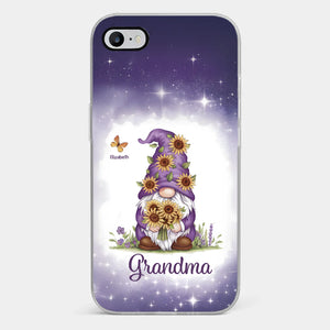 Love Grows Best In Grandma’s Arms - Family Personalized Custom Clear Phone Case - Gift For Mom, Grandma