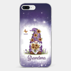 Love Grows Best In Grandma’s Arms - Family Personalized Custom Clear Phone Case - Gift For Mom, Grandma