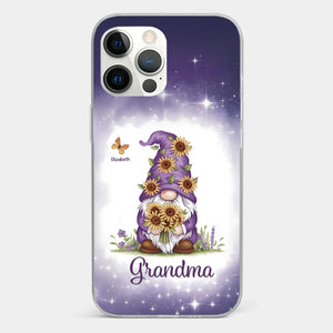 Love Grows Best In Grandma’s Arms - Family Personalized Custom Clear Phone Case - Gift For Mom, Grandma