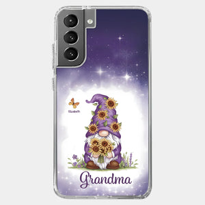 Love Grows Best In Grandma’s Arms - Family Personalized Custom Clear Phone Case - Gift For Mom, Grandma