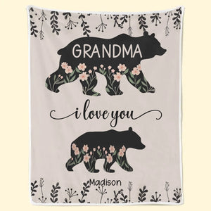 A Grandchild Is A Grandparent’s Treasure - Family Personalized Custom Blanket - Gift For Mom, Grandma