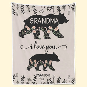 A Grandchild Is A Grandparent’s Treasure - Family Personalized Custom Blanket - Gift For Mom, Grandma