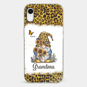 A Gnome’s Wisdom, A Grandma’s Heart - Family Personalized Custom Clear Phone Case - Gift For Mom, Grandma