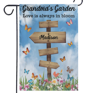 Grandmothers Make Life Sweeter - Family Personalized Custom Flag - Mother's Day, Gift For Mom, Grandma