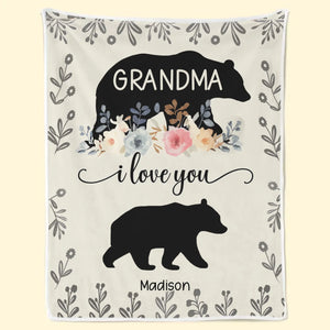 Her Love Is A Garden Of Endless Wonder - Family Personalized Custom Blanket - Gift For Mom, Grandma