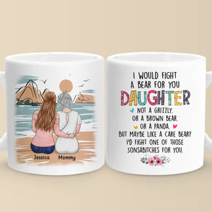 A Mother’s Love, A Daughter’s Laughter - Family Personalized Custom Mug - Gift For Mom, Daughter