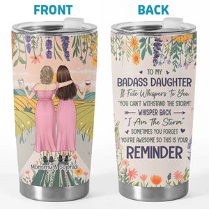 From Childhood To Forever, Best Friends - Family Personalized Custom Tumbler - Gift For Mom, Daughter