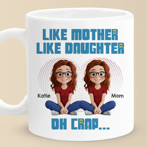 From Her, I Learned Love - Family Personalized Custom Mug - Mother's Day, Gift For Mom, Daughter