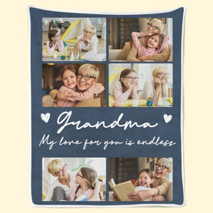 Custom Photo You Are The Heart Of Our Story - Family Personalized Custom Blanket - Gift For Mom, Grandma