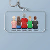 The Heartbeat Of The Family Begins With Grandma’s Love - Family Personalized Custom Shaped Acrylic Keychain - Gift For Mom, Grandma