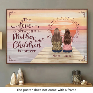 A Love That Stands The Test Of Time - Family Personalized Custom Horizontal Poster - Gift For Mom